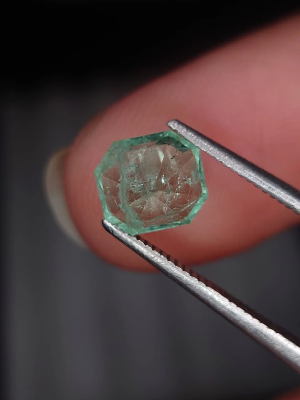 1.2ct Natural Radiant Faceted Emerald from Afghanistan — view 5